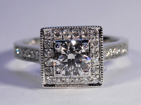 Square Halo Ring