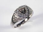 Blue/Green Trilliant Cut Ring - Photo #3