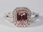 0.52 Ct. Pink Emerald Ring